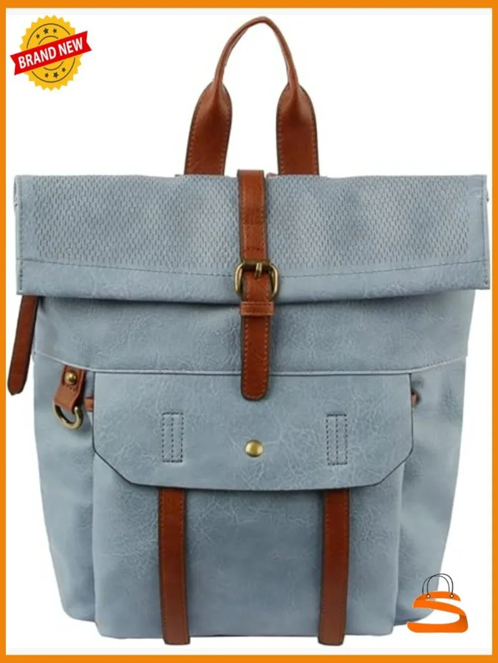 Large Fashion Backpack Purse with Adjustable Strap, 5 Pockets, Water Repellent
